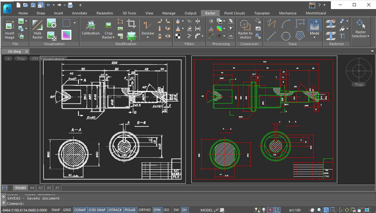 Raster. Automatic vectorization Raster. Automatic vectorization