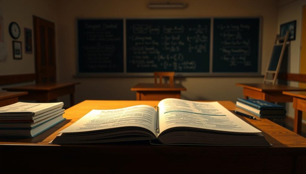 A neatly arranged table displaying the core topics of the Madhyamik exam, against a backdrop of a dimly lit classroom. The tabletop is illuminated by a warm, focused light, casting subtle shadows and highlighting the crisp details of the subject matter. In the foreground, carefully curated notes and textbooks are organized, hinting at the diligent preparation required. The middle ground features an academic atmosphere, with a chalkboard in the distance displaying formulas and diagrams. The overall scene conveys a sense of focused study, the importance of understanding the exam structure, and the meticulous planning necessary for Madhyamik success. A neatly arranged table displaying the core topics of the Madhyamik exam, against a backdrop of a dimly lit classroom. The tabletop is illuminated by a warm, focused light, casting subtle shadows and highlighting the crisp details of the subject matter. In the foreground, carefully curated notes and textbooks are organized, hinting at the diligent preparation required. The middle ground features an academic atmosphere, with a chalkboard in the distance displaying formulas and diagrams. The overall scene conveys a sense of focused study, the importance of understanding the exam structure, and the meticulous planning necessary for Madhyamik success.